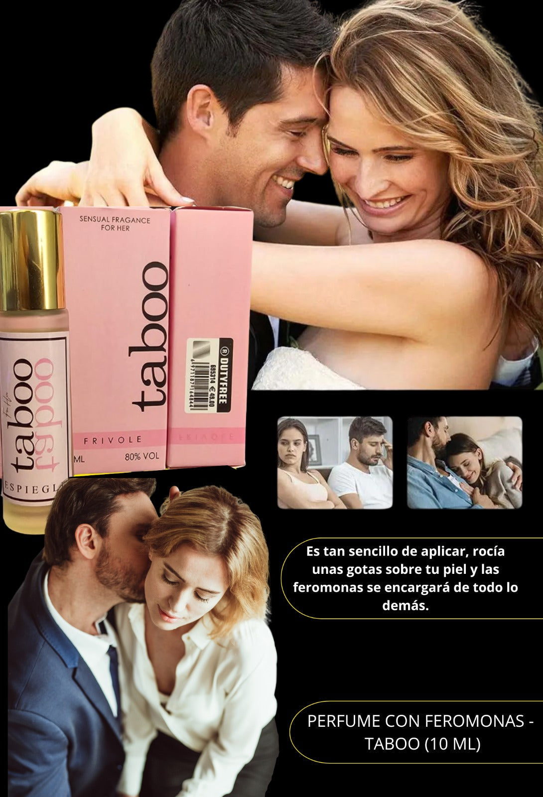 👠TABOO PERFUME CON FEROMONAS 👩❤️👨