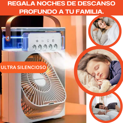 🌬️ VENTILADOR HUMIFICADOR 3 EN 1 ❄️