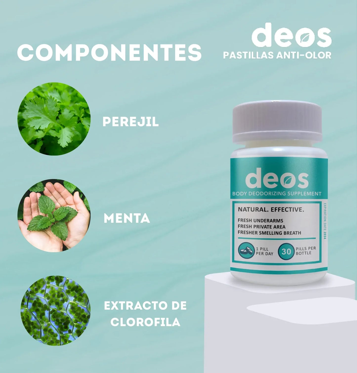 DEOS - DESODORANTE INTERNO NATURAL