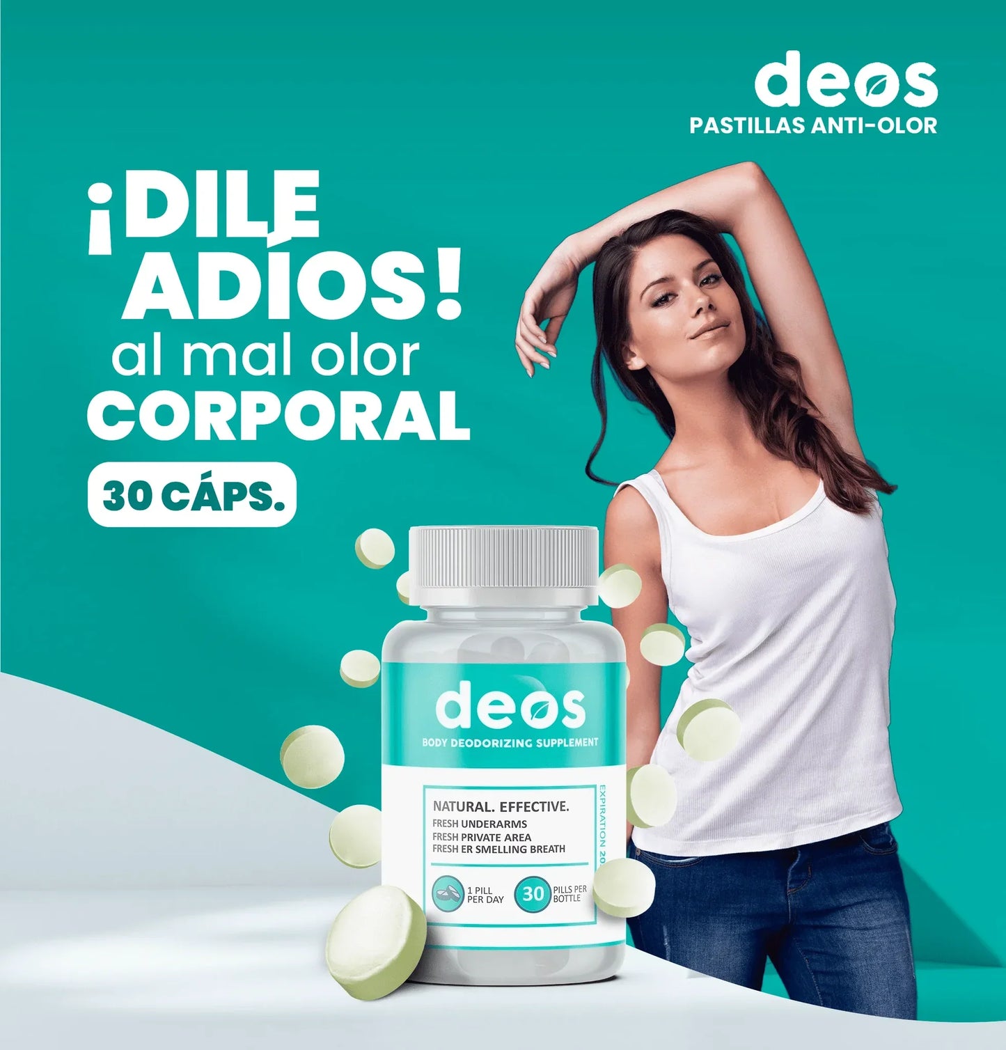 DEOS - DESODORANTE INTERNO NATURAL